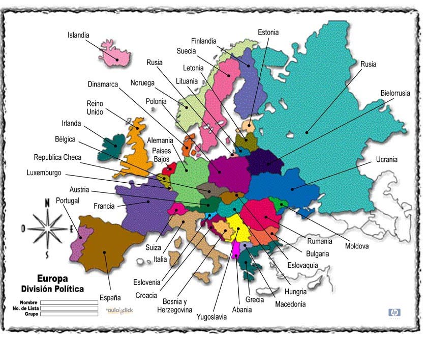 Juegos Capitales Europa Mapa