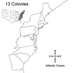 Juegos de Geografía | Juego de Las 13 colonias de los Estados Unidos