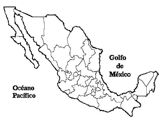 Mapa De La Republica Mexicana Sin Nombres Imagui