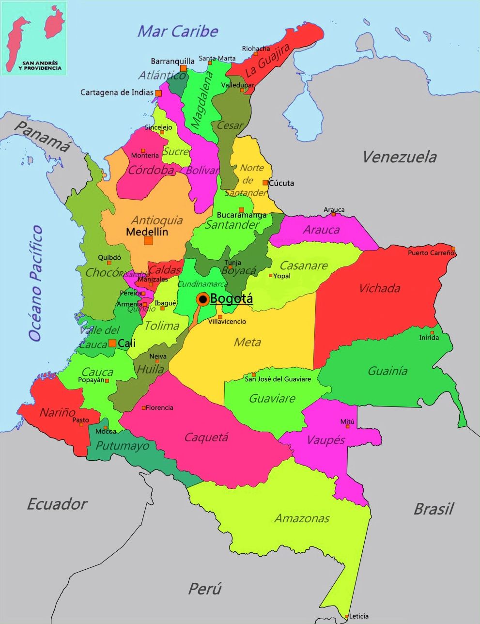 Juegos de Geografía | Juego de Mapa de Colombia (2) | Cerebriti