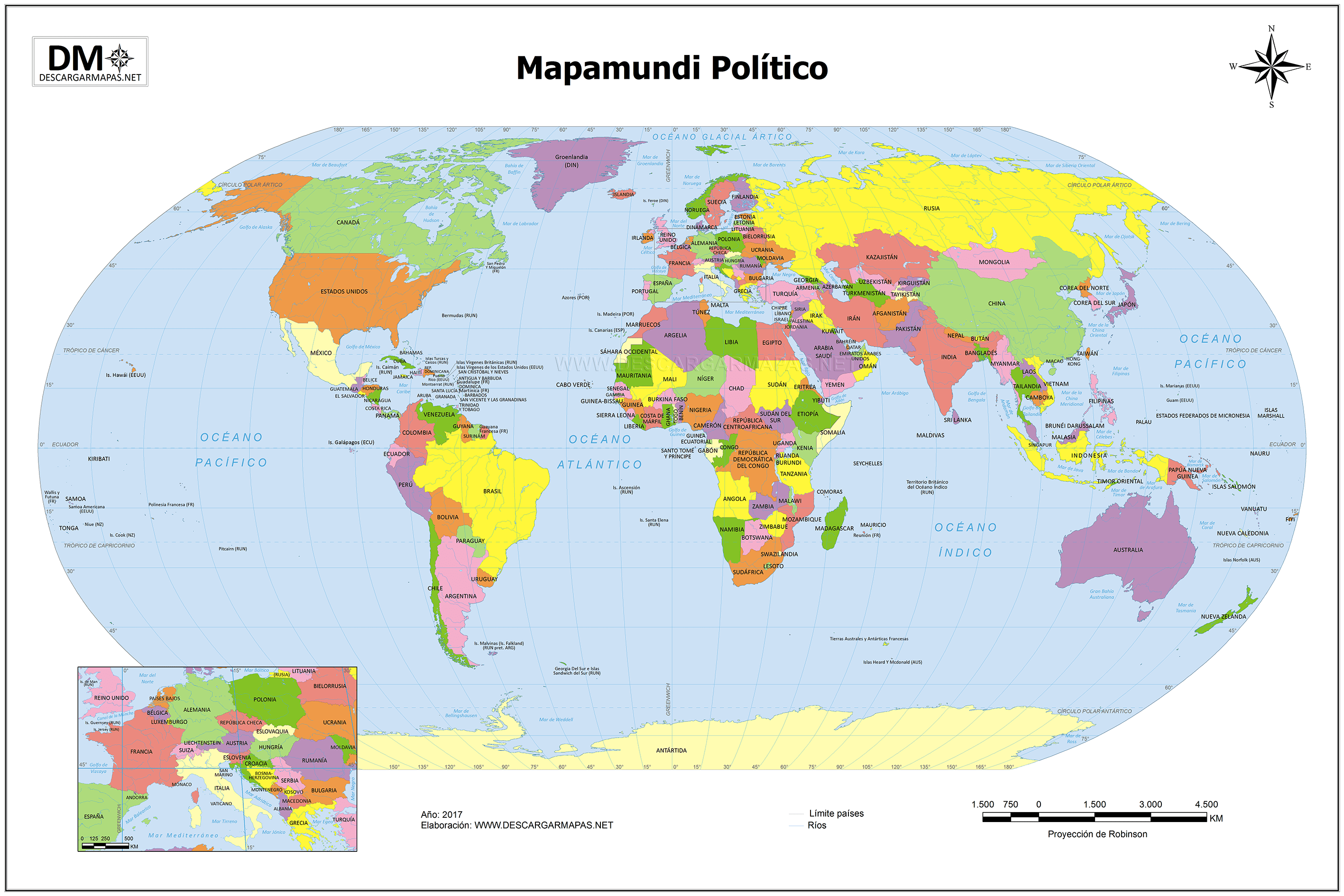 Juegos de Geografía | Juego de Países del mundo en el mapa (4) | Cerebriti