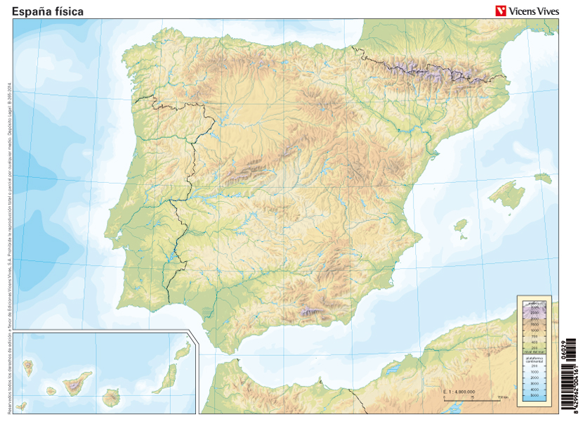 Listado De Juegos Y Mapas Mudos Para Geografia Mapa Fisico De Espana Images