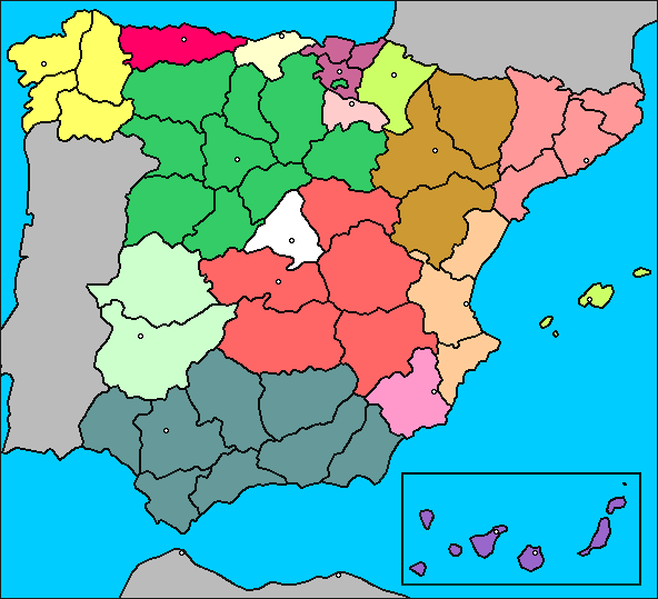 41+ Mapa España Por Comunidades Autonomas Y Provincias Images
