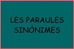 Resultado de imagen de sinonims