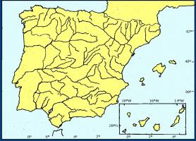 Juegos de Geografía | Juego de Mapa Mudo: Ríos de España ...