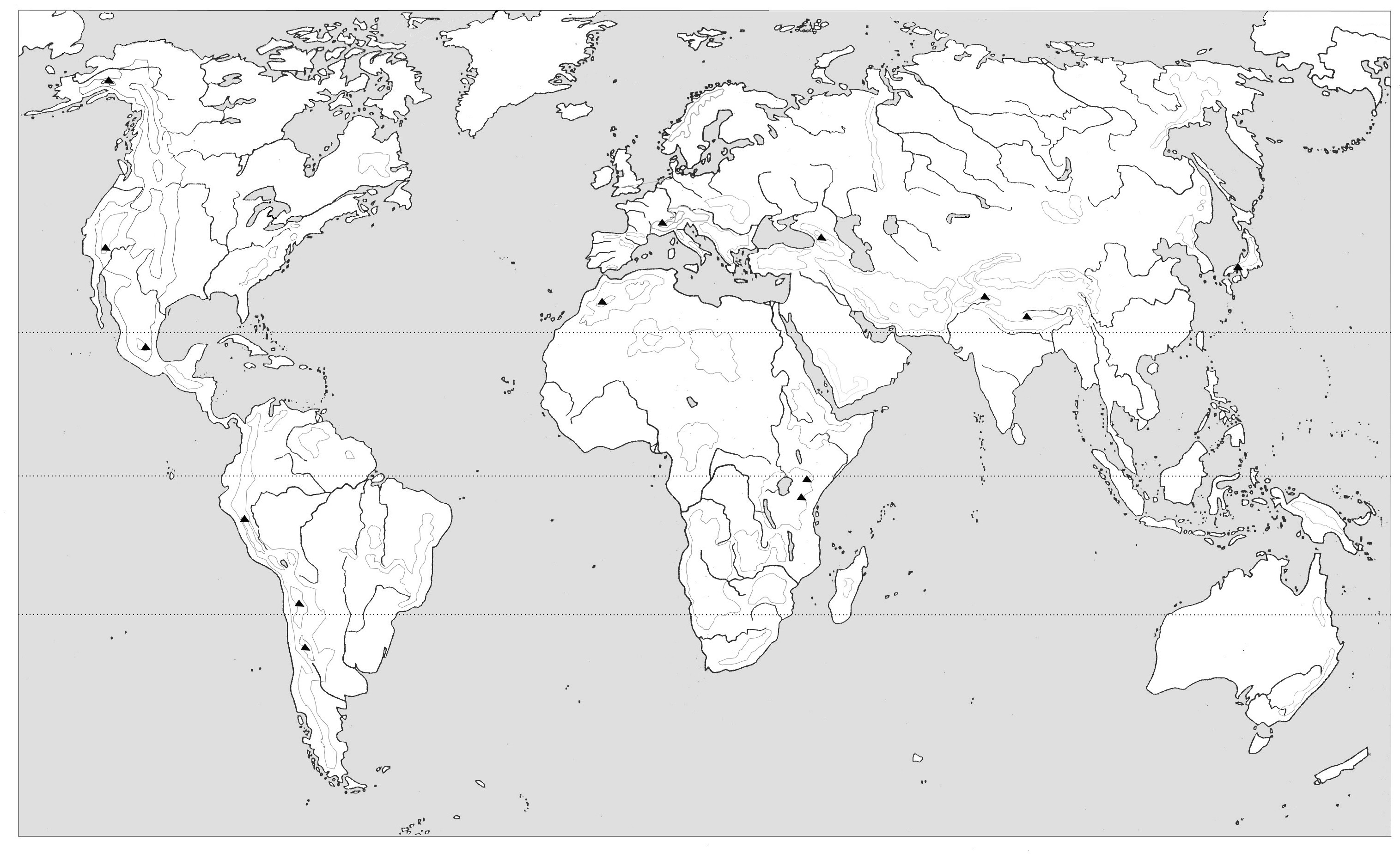 Mapa De Rios Del Mundo Mudo Mapa Fisico