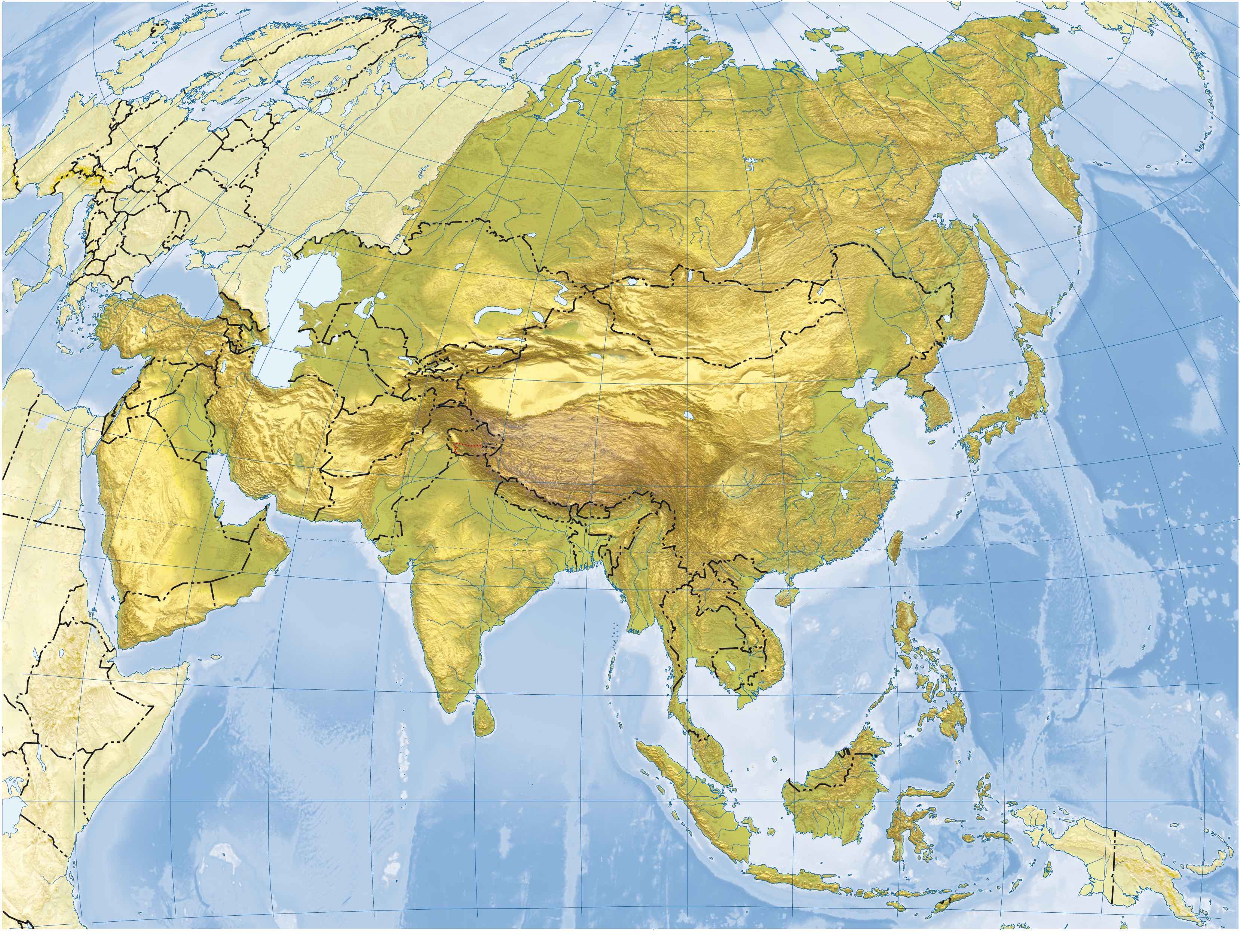 Juegos de Geografía | Juego de Asia físico 3 (mesetas ...