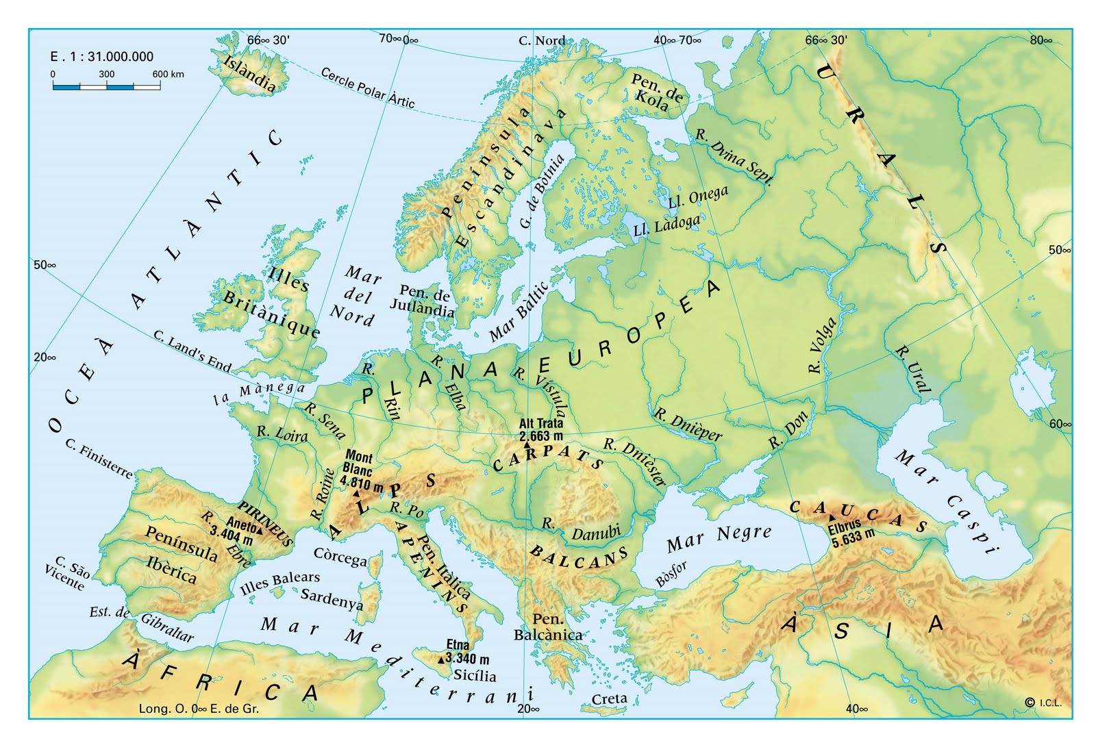 Juegos de Geografía | Juego de Relleu d'Europa (1) | Cerebriti