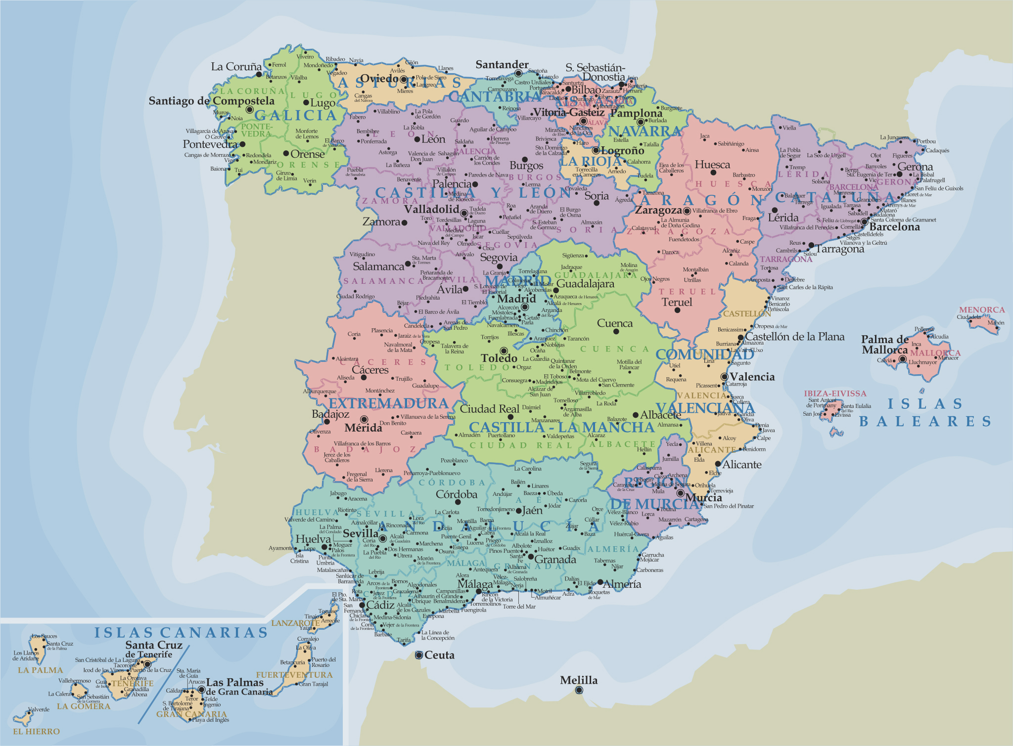 Juegos de Geografía | Juego de Los sitios de España | Cerebriti
